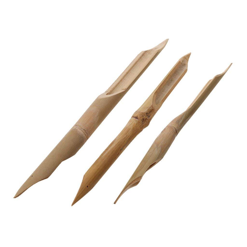 COMIART Hard Strong Bamboo Reed Pens Pottery Ceramic Shaping Tools Polymer Clay Tool 3