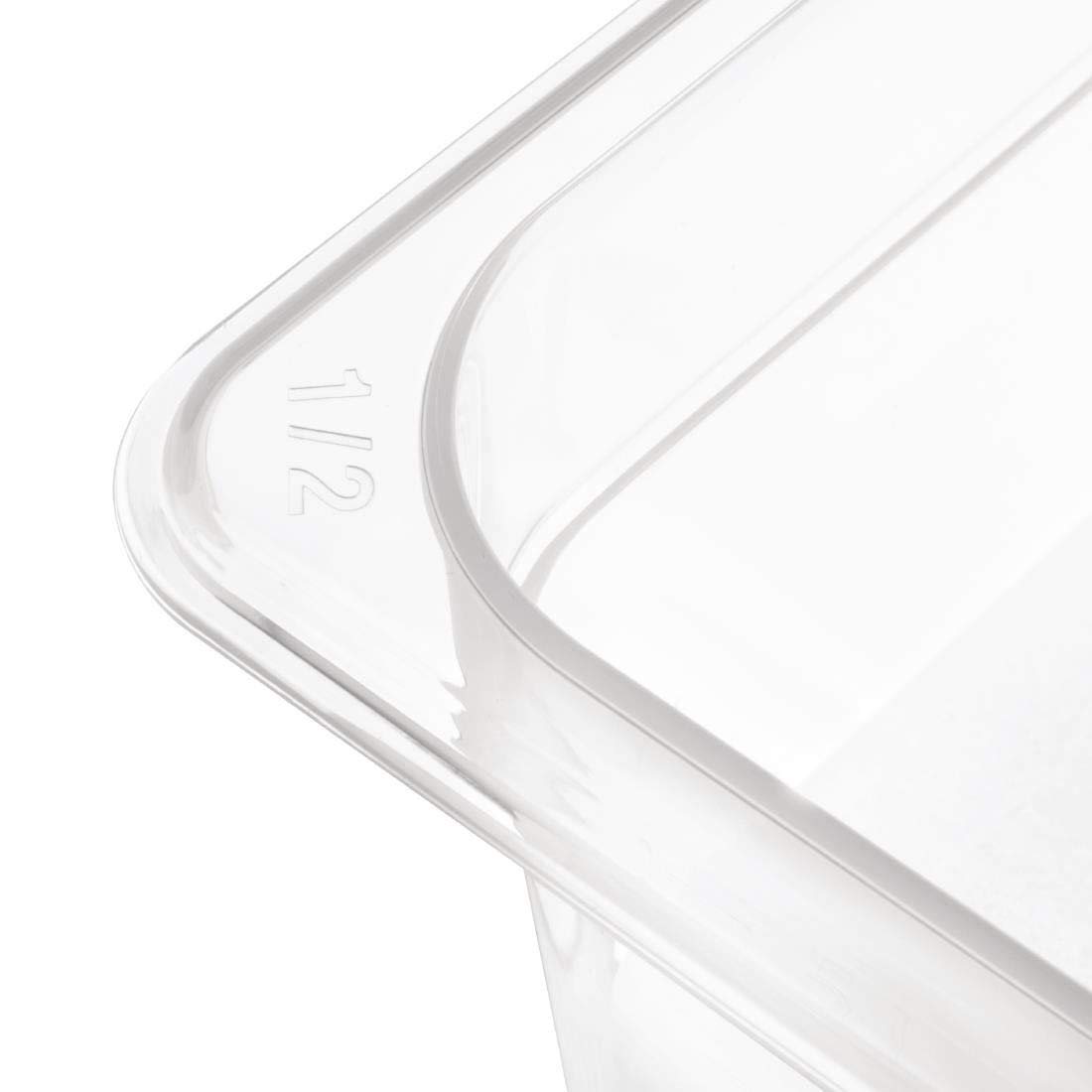 Nisbets Essentials Conteneur Gastronorm 1/1 en polypropylène transparent – Durable et facile à nettoyer – Passe au congélateur – 13 L – H100 x L530 x P325 mm