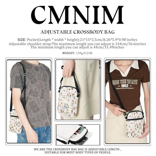 CMNIM Bear Character Crossbody Bag Oh Bother Honey Co Shoulder Messenger Bag Cartoon Character Inspired Gifts for Fans2