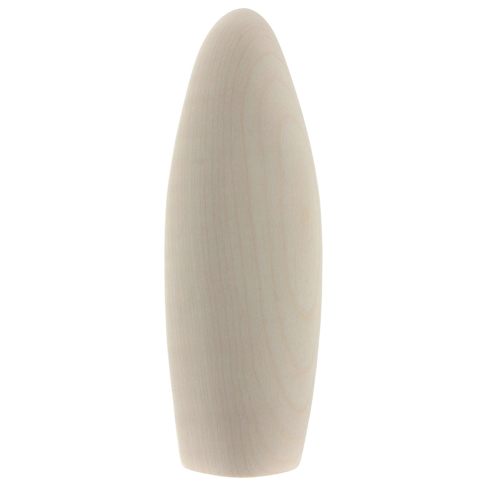 Holyart Estatua Virgen La Alegría Madera Natural Arce Val Gardena, 23 cm (9.06 Inc.)