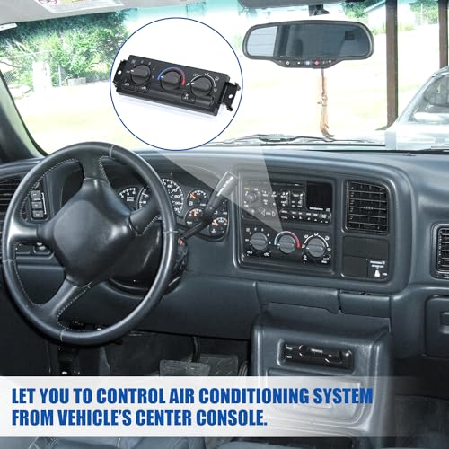 image for SJDYYMX Front Climate Control Module Panel for GMC Sierra Chevy Silver