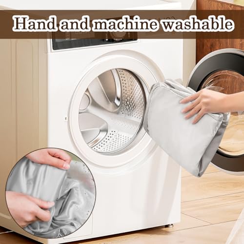 Ultra Platzsparender Selbstkomprimierender Organizer, Selbstkompressions Organizer Kleidung, Aufbewahrungstasche für Bettdecken, Groß Aufbewahrung für Bettdecken Decken (Grau, 52x42x30cm)