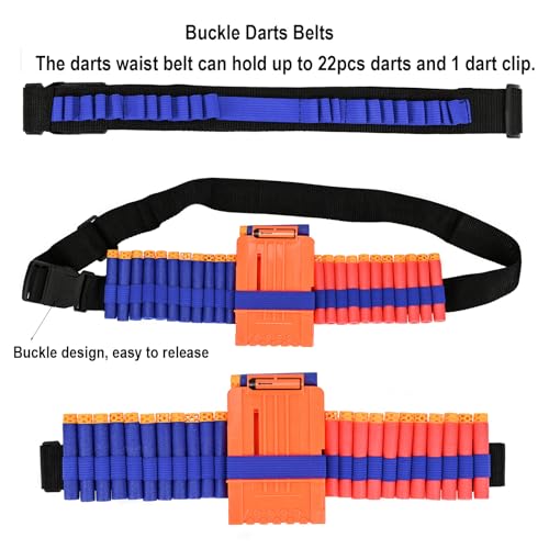 LUUFAN Taktisches Weste-Set für NERF-Waffen mit Nachladeklips, Nachfüll-Darts, Handgelenkband, taktischer Schutzbrille und Dartgürteln als Geschenk zum Geburtstag, Erntedankfest oder Weihnachten
