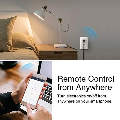 Smart Plug Works with Alexa and Google Home, Gosund WiFi Outlet Mini Socket Remote Control with Timer Function, Only Supports 2.4GHz Network, No Hub Required, ETL FCC Listed(4 Pack)