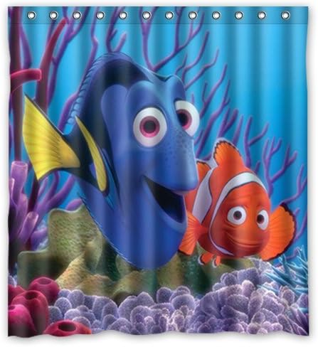 HYGLQH Finding Nemo Shower Curtain, Custom Waterproof Bath Curtain (66"W x 72"L Inch) HYSC-66U021