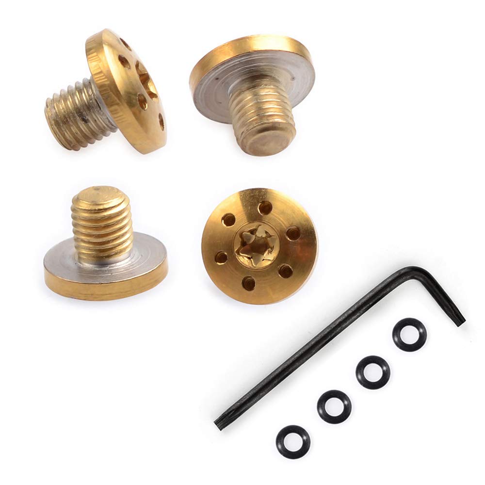 Cool Hand Customized Screws for Sig P238 P938 Grips, 4 Stainless Steel Screws, 4 O Rings, T10 Torx Key, Gold, CHS-4-G