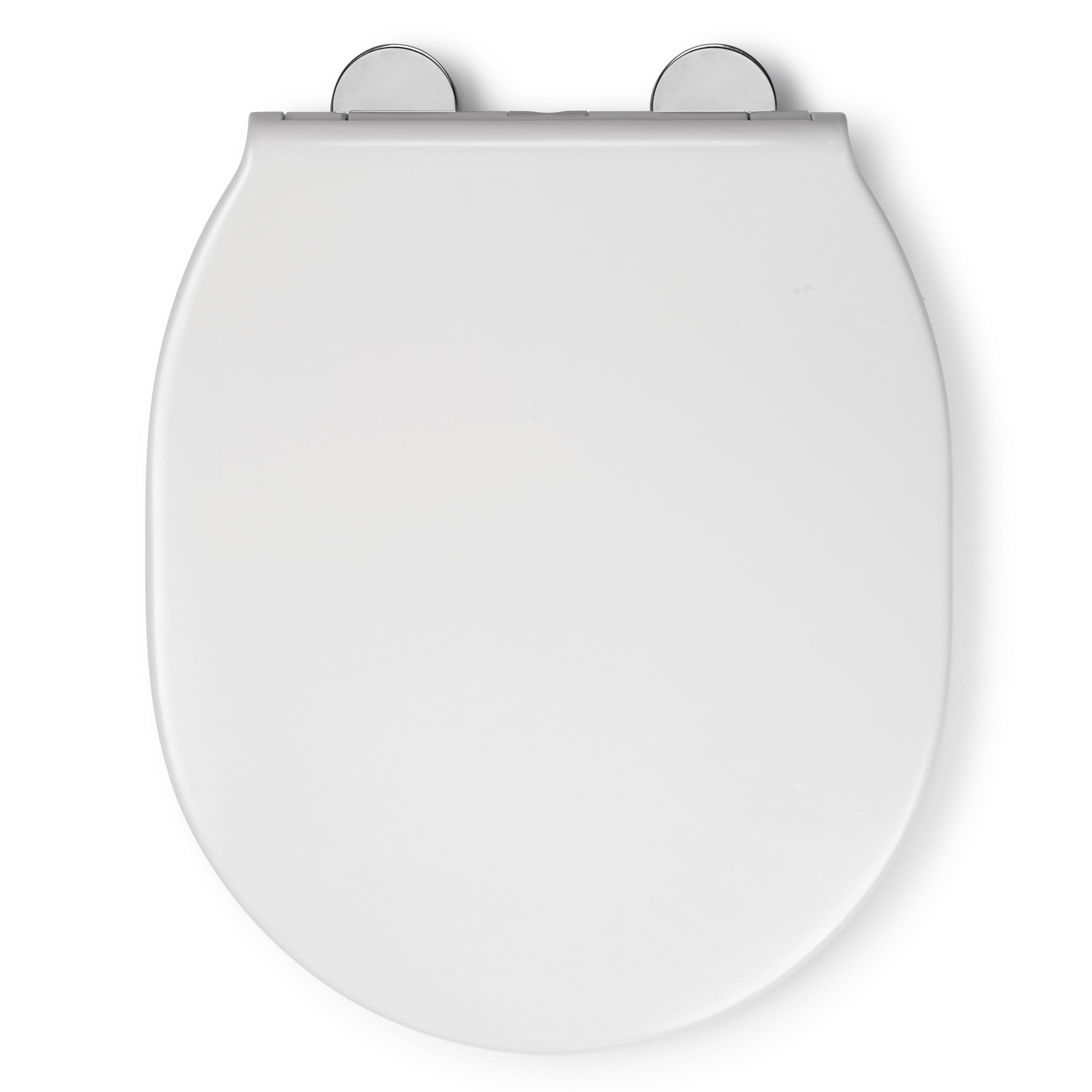 Croydex Bolsena Flexi-Fix Soft Close Toilet Seat - Quick Release Button For Easy Cleaning And Adjustable Hinges With Top And Bottom Fixings Included, 5012044110633