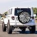 Foruidea Beach Spare Tire Cover with Backup Camera Hole Wheel Tire Cover Fit Trailer, RV, SUV and Many Vehicle 17inch