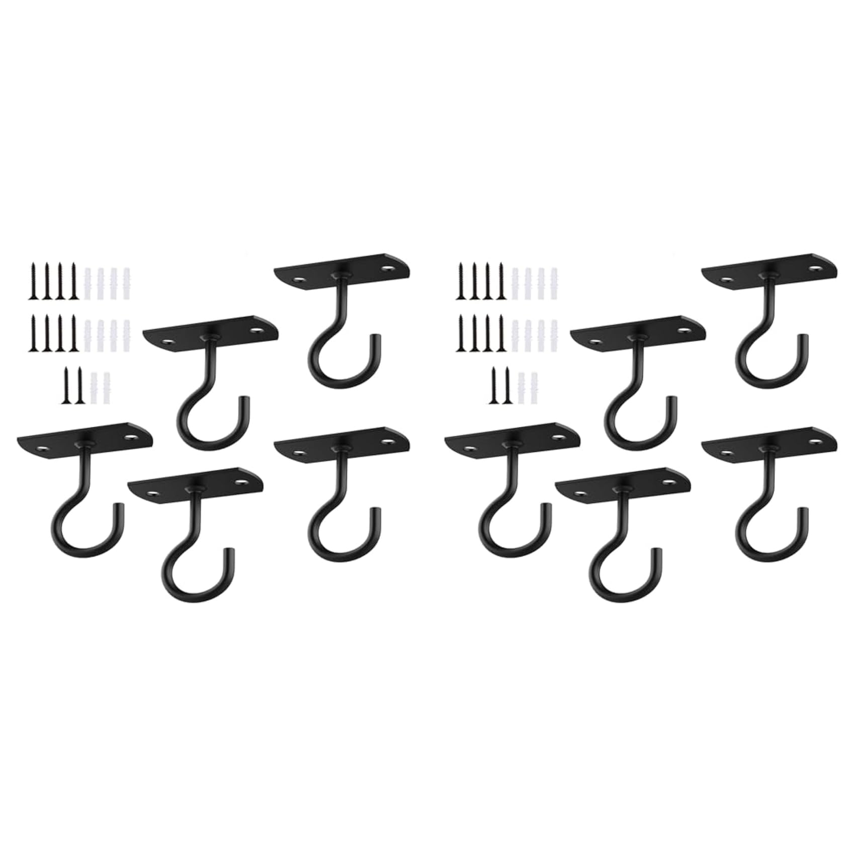 Hndhbfgrt 10X Ceiling Hooks for Hanging Plant,Wall Hook for, Flower Basket, Wind Chimes, Lanterns, Lights, Bird Feeders