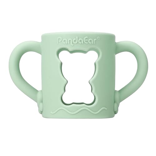 Miniatura 6 de PandaEar Paquete de 4 asas de silicona para biberones compatibles con biberones estrechos de 8 oz/8.5 fl oz, agarres para biberones de bebé