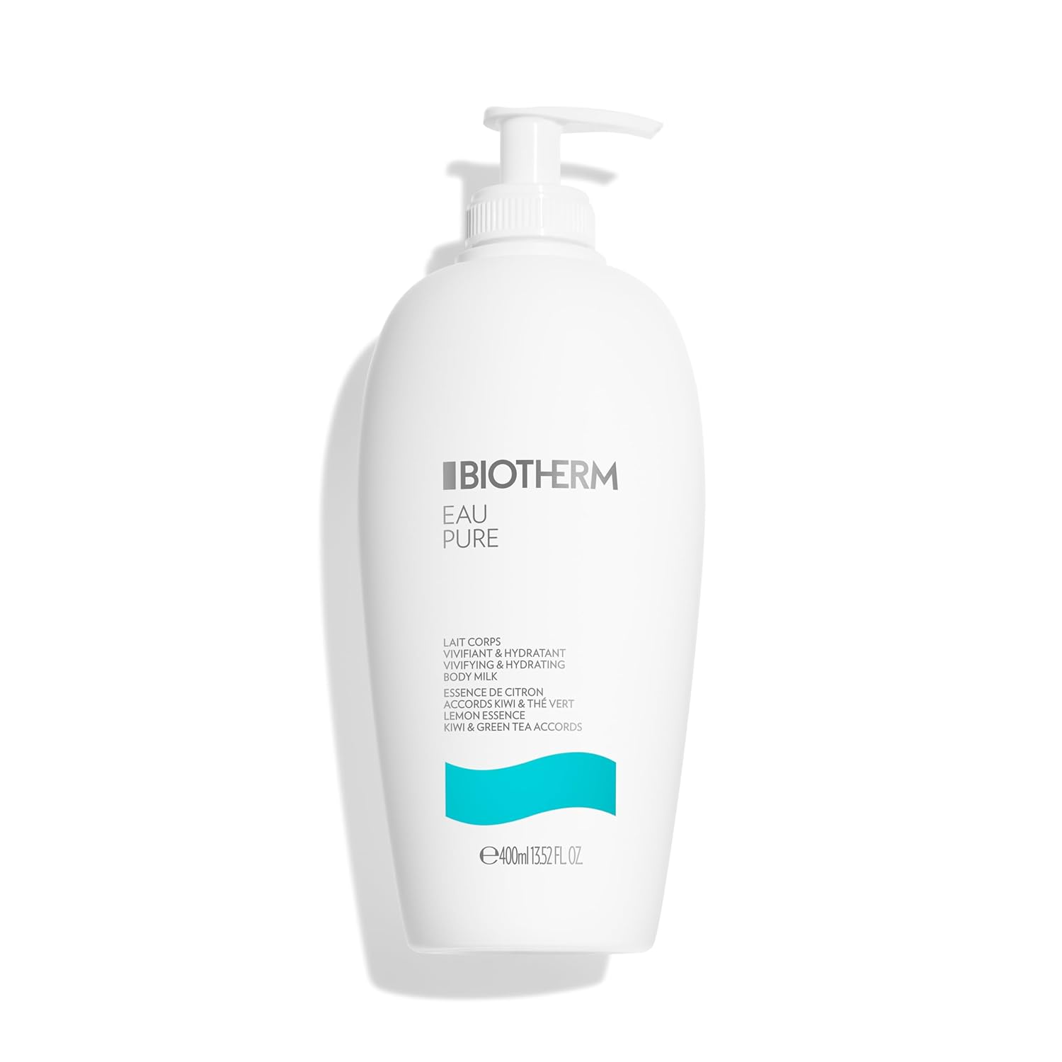 Biotherm Body Lotion Eau Pure Body Lotion for Intensive Moisture and Skin Protection, Body Care with Shea Butter for Rough and Dry Skin, 400 ml