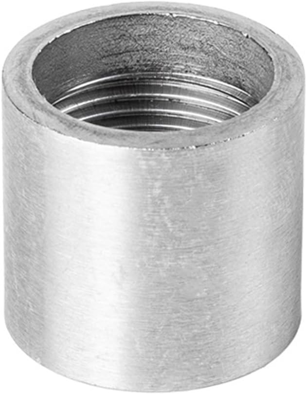 316L Stainless Steel Single-Head Welding Internal Wire Internal Thread Butt Welding Single-Sided Water Pipe Straight Accessory Joint 4 Minutes 6 Minutes(G1/8)