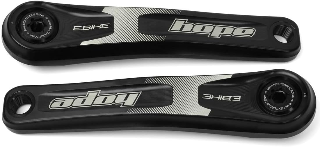 HOPE eBike Crankset - 155mm, ISIS, Specialized Offset, Black