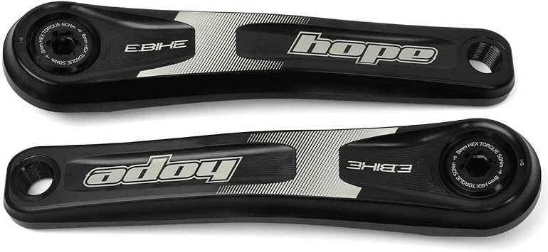 HOPE eBike Crankset - 155mm, ISIS, Specialized Offset, Black