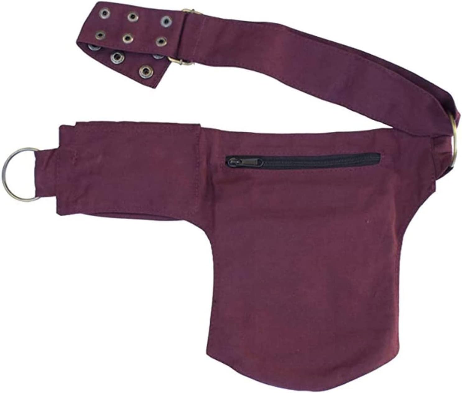 Women Waist Bag Fanny Bag Renaissance Faire Festival Chest Pack with Adjustable Belt Fashion Hip Bum Bag for Running Hiking 00/Red wine - Image 2