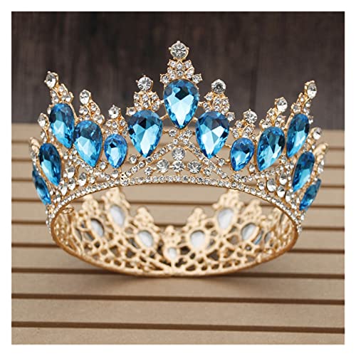 Tiaras y coronas nupciales rey reina con pedrería fina