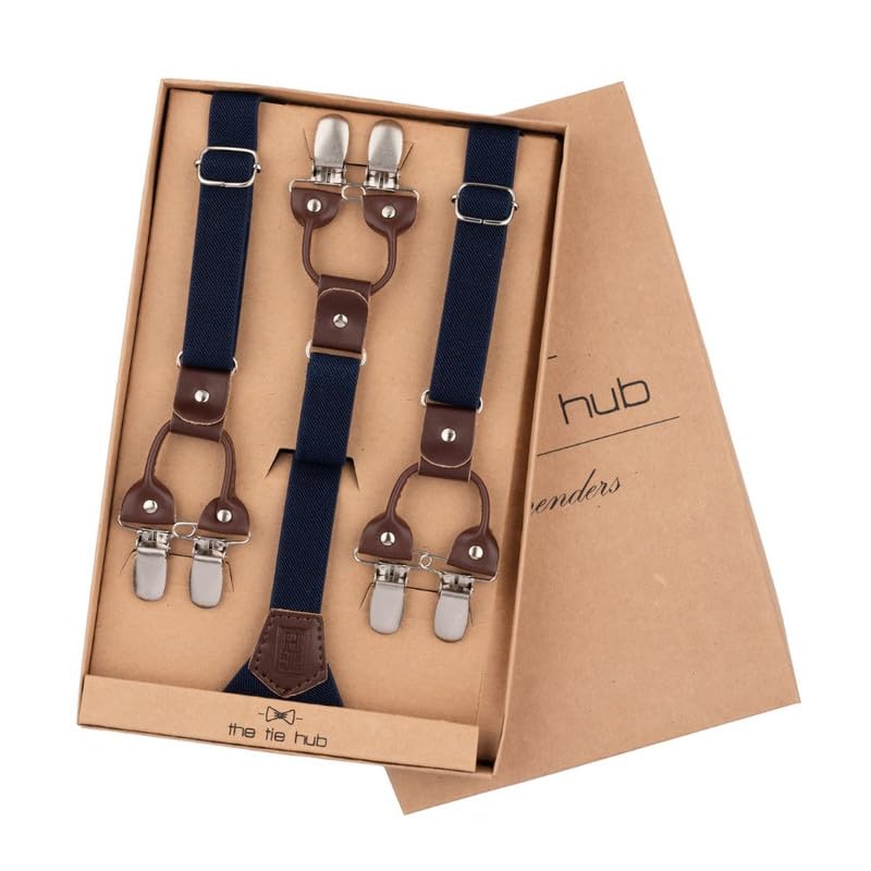Image of The Tie Hub Ringside Y-Back Slim Fit Suspender for Men