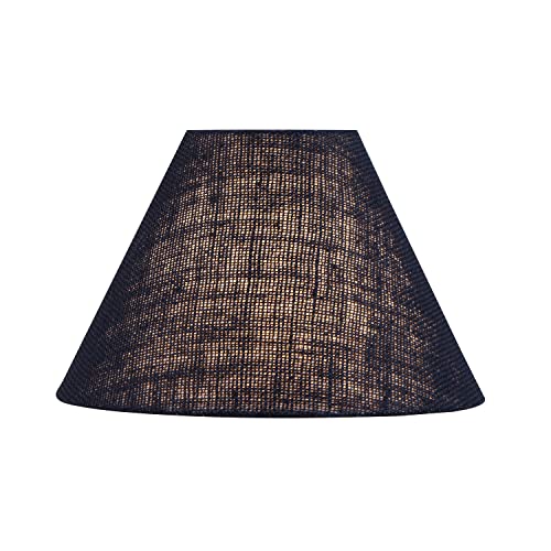 Image of Aspen Creative 56018, Hardback Empire Transitional UNO Lamp Shade, Midnight Blue, 4 inch Top x 10 inch Bottom x 7 inch Slant Height, Slip UNO 33mm