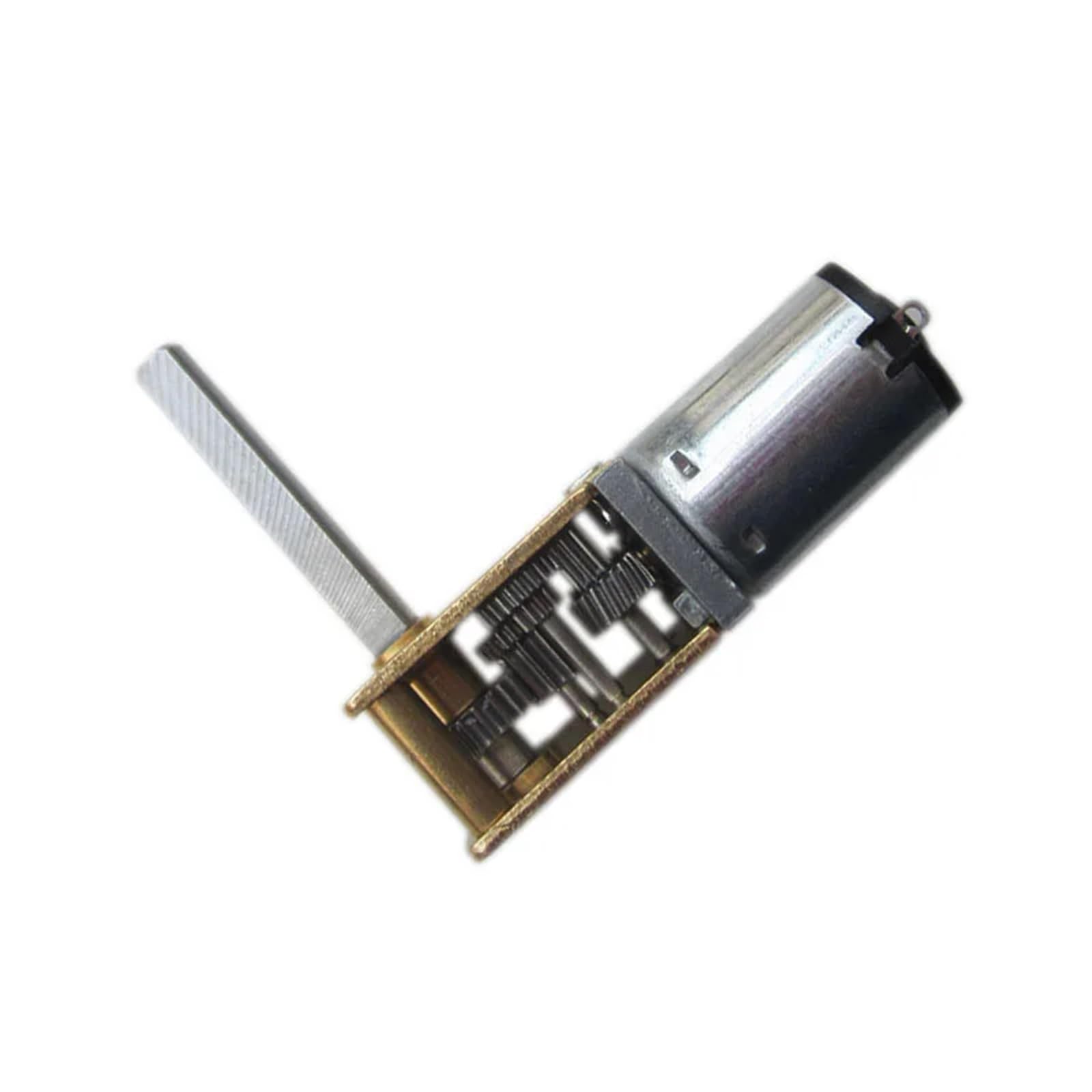 Schneckengetriebemotor N20, 3 V, 6 V, 12 V, selbstsichernd, Umkehrung, lange Welle, 1 Stück (12 V, 100 U/min)