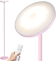Vista 14 de SUNMORY Lámparas de pie para sala de estar, 48 W/4200 lm, lámpara de pie LED súper brillante con control remoto, lámpara de pie de 69 pulgadas