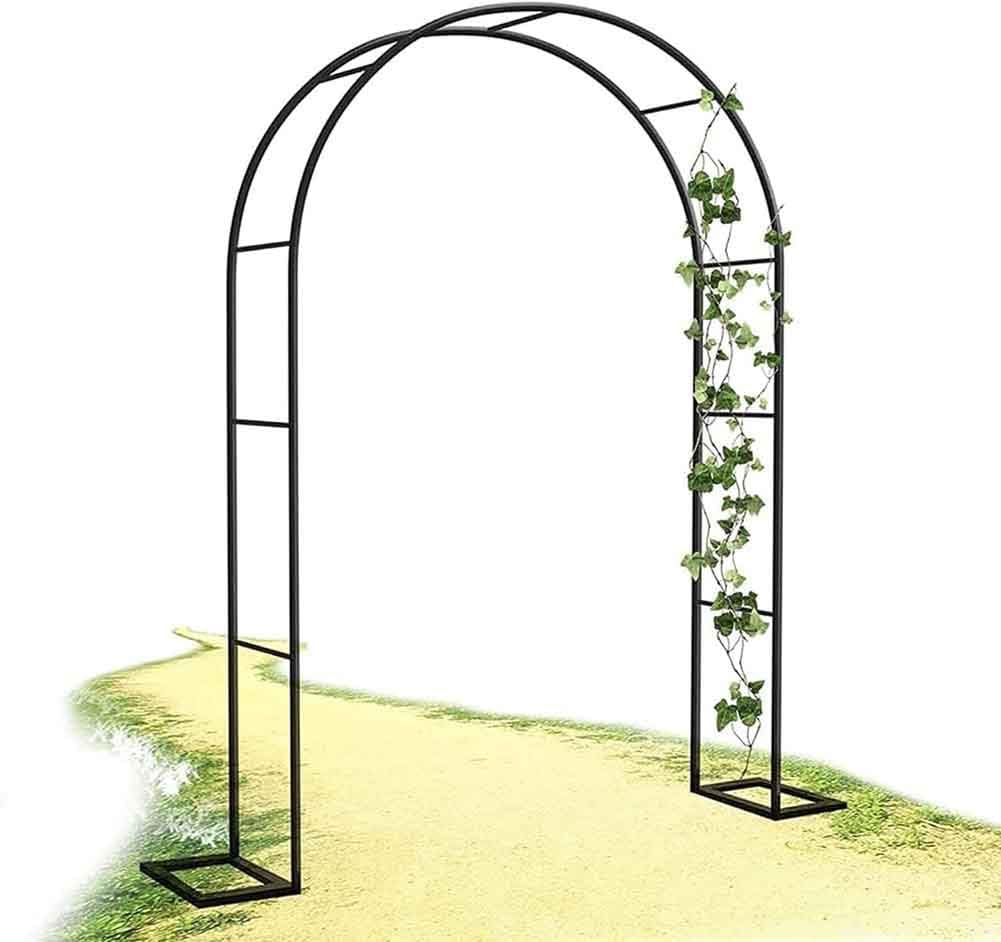 Arche de jardin en métal de style treillis architectural pour extérieur élégant