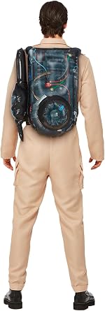 Smiffys Officially Licensed Ghostbusters Inflatable Backpack for Adults   Iconic 80s Movie Accessory   Fancy Dress Halloween Prop for Men & Women