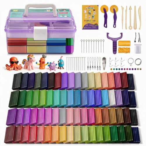 Aestd-ST Polymer Clay 72 Colors Kit