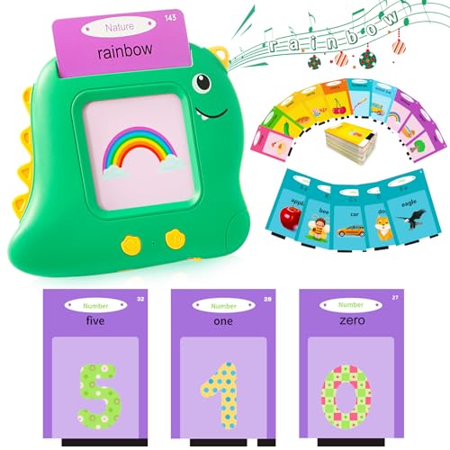 510 Words Pocket Speech Talking Flash Cards - Montessori Speech Buddy Early Learning Speech Buddy Flashcards for Toddlers, Audible Educational Device Speech Therapy Materials Development Sensory Toys