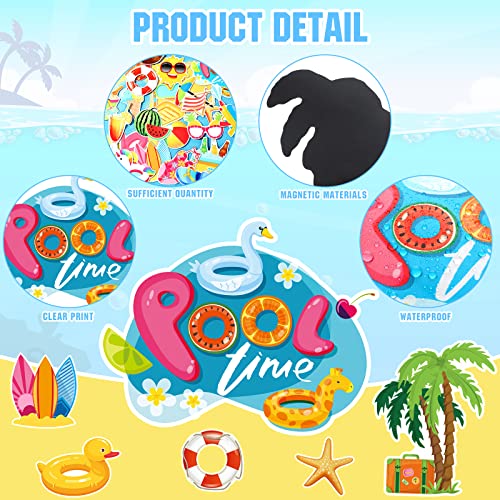 Set de 25 imanes decorativos verano para nevera miniatura 4