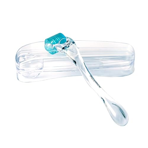 Vista 10 de Rodillo de microagujas, rodillo INCELLICE Derma, 200 agujas reales de titanio para hombres y mujeres
