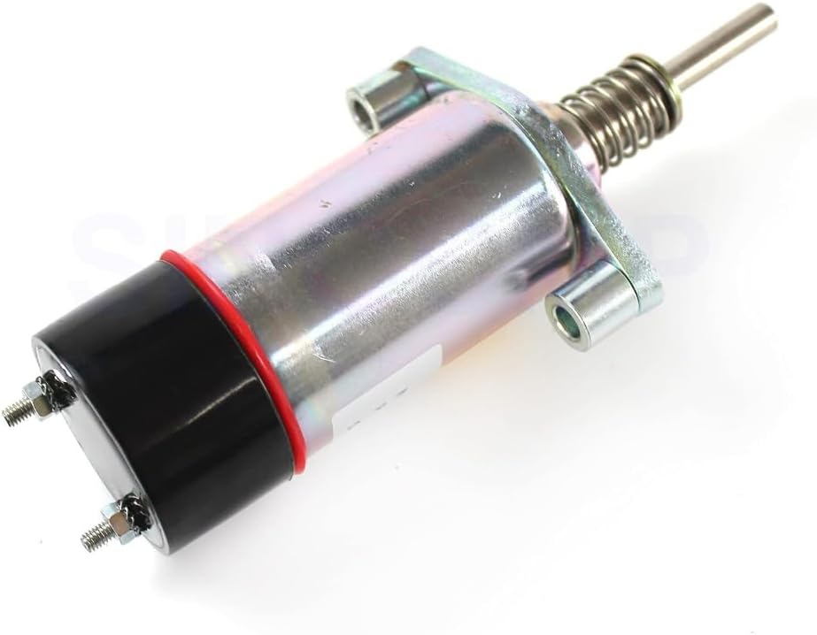 Fuel Shut-Off Valve Solenoid Valve, Compatible with Caterpillar 3406B, 1255774, 24V, Excavator Replacement Part