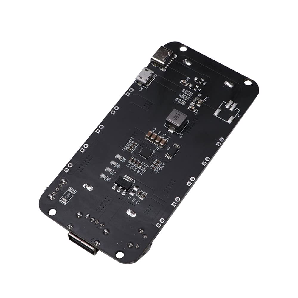 VooGenzek Bouclier de batterie 18650 ESP32 5 V/2 A 3 V/1 A, port micro USB et type C, carte de charge avec câble, compatible avec Arduino, Raspberry Pi, Wemos