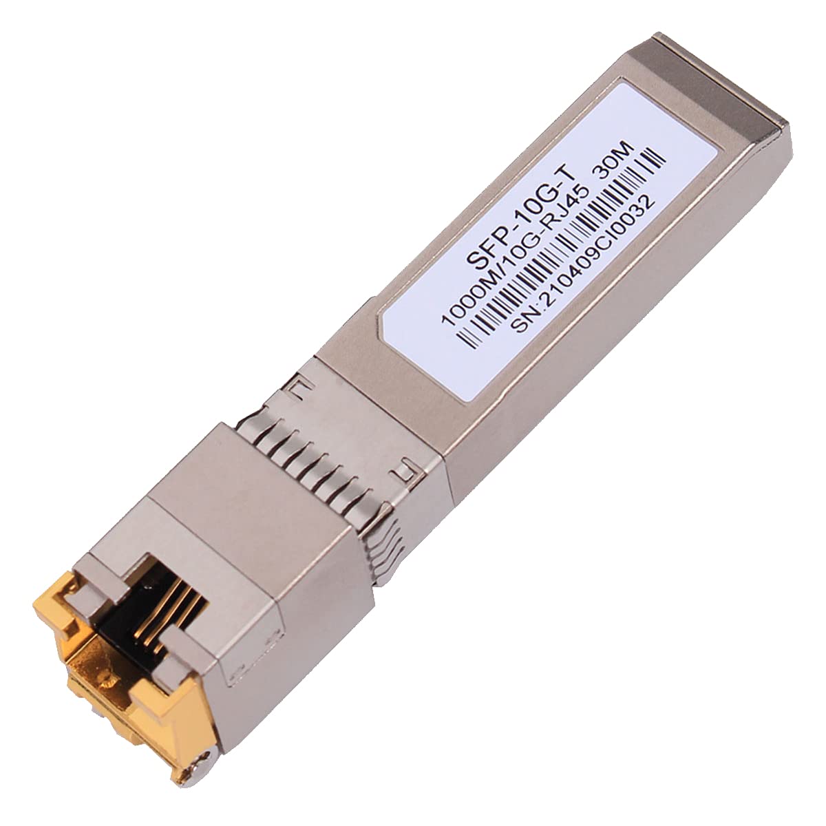 10G SFP+ RJ45 Copper Transceiver, 10G T Copper Module 10GBase-T SFP CAT.6a/7 up to 30 Meters Compatible with Cisco,Ubiquiti,Netgear,D-Link,Supermicro,TP-Link,Broadcom Mikrotik,Unifi