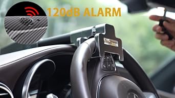 Amazon.com: Tevlaphee Steering Wheel Lock with Alarm,Heavy