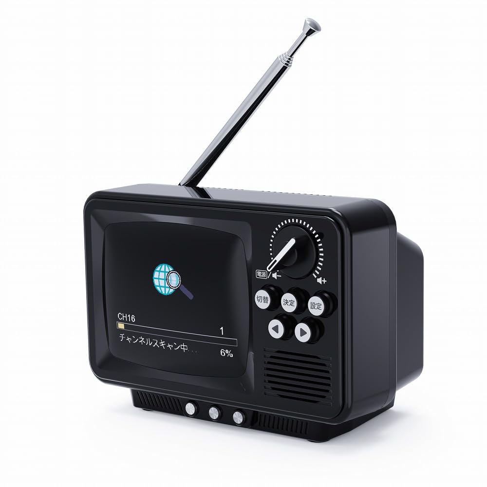 TVR-RT1（ブラック）2.8インチ液晶付きポータブルワンセグ・WINTECH Amazon.co.jp: WINTECH(ウィンテック) 【レトロデザインワンセグテレビ