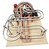 3D Holzpuzzle Kugelbahn Kits Vorgeschnittene Montage DIY Modellbau Set