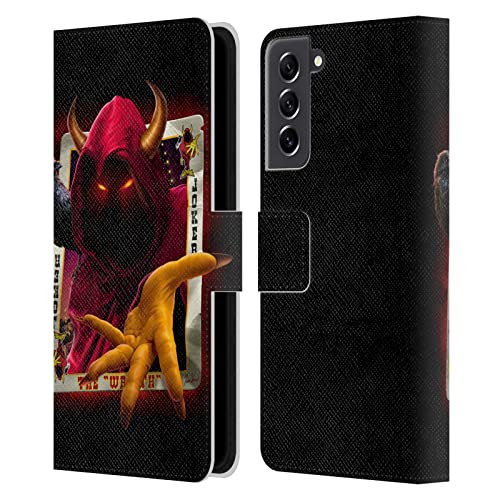 Head Case Designs Officially Licensed Tom Wood Wraith Joker Card Nightmare Leather Book Wallet Case Cover Compatible with Samsung Galaxy S21 FE 5G