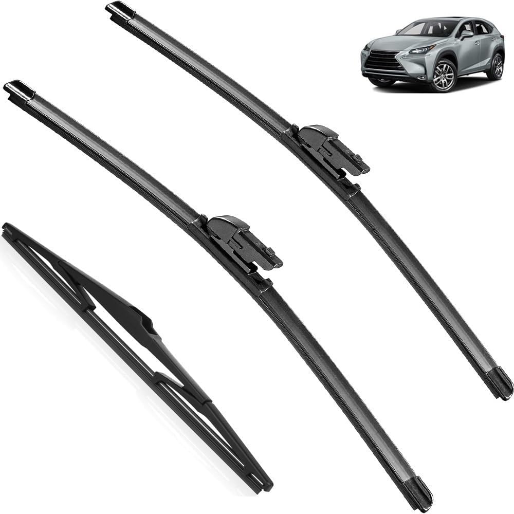 MadongJ Windshield Windscreen Wiper Blades for Lexus NX 200 300 NX200 NX200t NX300h 2014 2015 2016 2017 2018, Replacement Blades All-Weather Performance Streak-Free Windshield Wipers