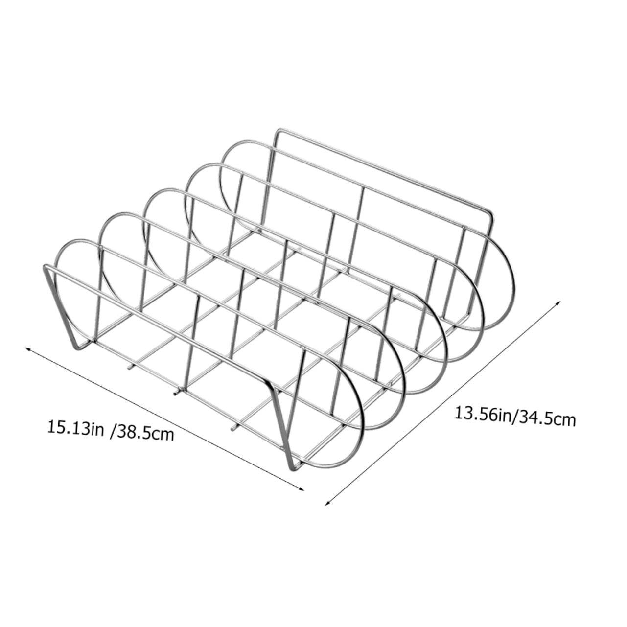 BESPORTBLE Supporto per Barbecue in Metallo Griglia per Bistecche e Costine per Grigliate all’Aperto in Acciaio Inox Resistente alle Alte Temperature Facile da Pulire per Campeggio Picnic