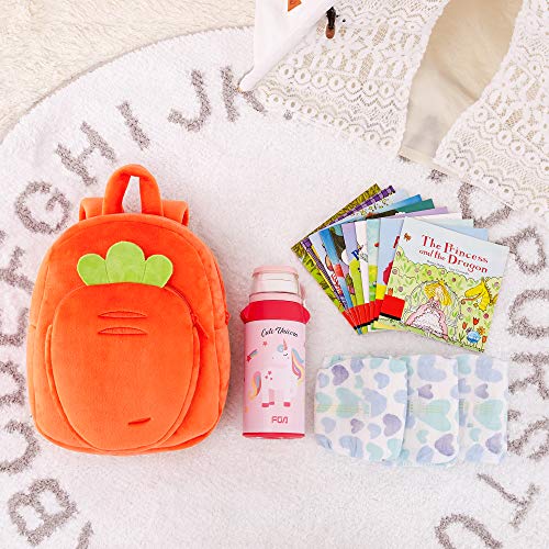 image for Lazada Carrot Girls Backpack Toddler Bakcpacks for Girls Plush Bag Ora