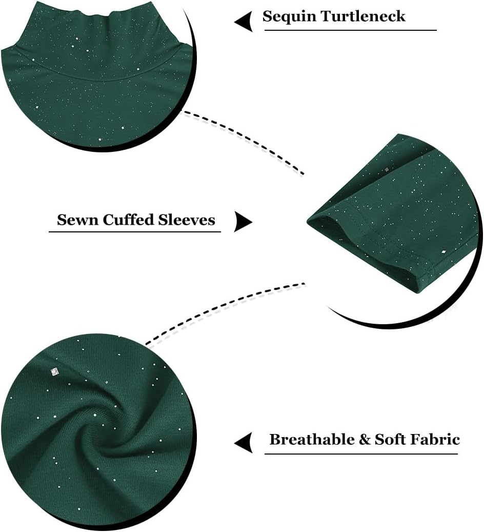 RITERA Womens Plus Size Tops Turtleneck Long Sleeve Mock Neck Shirts Fall Winter Tunics Base Layer XL-6XL - Image 6