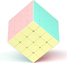 Vdealen Macaron Speed Cube Magic Speed Cube, without Sticker Magic Cube for Beginners and Advanced Users, Gift for Children, Teenagers, Adults (4x4x4)