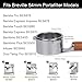 CAPFEI Bottomless Portafilter 54 mm Flat Sitting Compatible with Sage/Breville Barista Express, Pro, Touch, and Impress Wooden Handle