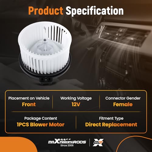 Image of maXpeedingrods HVAC Blower Motor with Fan Cage 700053 Fits for Toyota Camry (CE /LE /XLE) 1997-2001, for Toyota Solara (SE /SLE) 1999-2003# PM3929 87103-06021 312-58007-000 615-58399 TO3126107