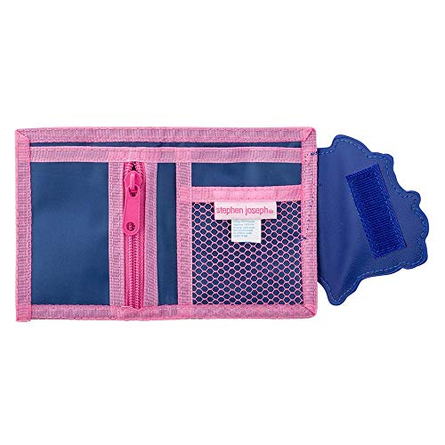 Image of Stephen Joseph, Kids Wallet, Tri-Fold Bi-Fold Wallet for Boys & Girls with Zipper Coin Pocket, Durable Polyester Small Wallet for Kids, Cute Designs for School & Travel, Bunny