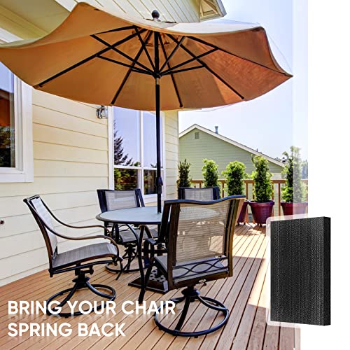 4 Pieces Patio Chair Spring Plates Swivel Rocker Chair Fiberglass Spring Plates Patio Rocking Chair Spring Plate Replacement Parts For Universal Outdoor Patio Furniture(Black,5 X 2.5 X 0.25 Inches) #TOP1