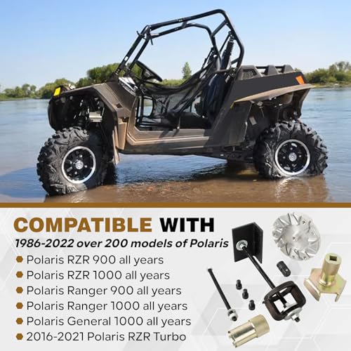 Image of P-90 Complete Primary Clutch & Secondary Service Tools Kit Removal Compression Tool Set Compatible with Polaris1986-2022 over 200 Models RZR Turbo Ranger 2016-2021 900 1000 General All Years