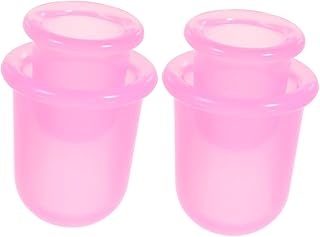 minkissy 4 Pçs Copo Massageador De Relaxamento Corpo Massageador Para Redução De Celulite Corporal Conjunto Doméstico Rosa Sílica Gel Copo Massageador Para Corpo Copo Massageador De