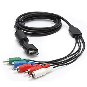 Jihaan HD Component AV Video-Audio Cable Cord for Sony Playstation 2 3 PS2 PS3 Slim Pro PS3 Component AV Cable Premium High Resolution HDTV Component RCA Audio Video Cable compitable with for Sony Play Station 3 PS3 and Play Station 2 PS2 Gaming Console Playstation 3