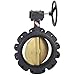 NIBCO LD-1000-5 Series Ductile Iron Butterfly Valve with EPDM Liner and Aluminum Bronze Disc, Gear Operator, Lug, 14"